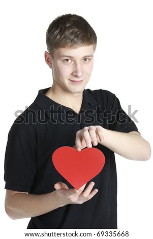 Heart shaped hands billboard