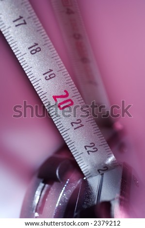 Detail of metal measurement tool