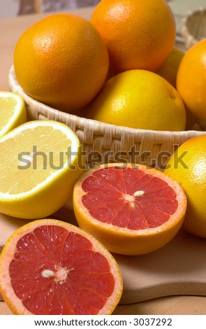Orange and red orange fruit
