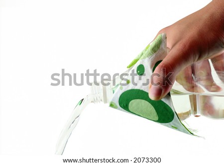 Pouring Bottled Water