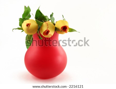 ))*(( صـوره مـنـي وصـوره مـنـك ))*(( - صفحة 14 Stock-photo-red-vase-with-yellow-roses-isolated-on-white-2216121