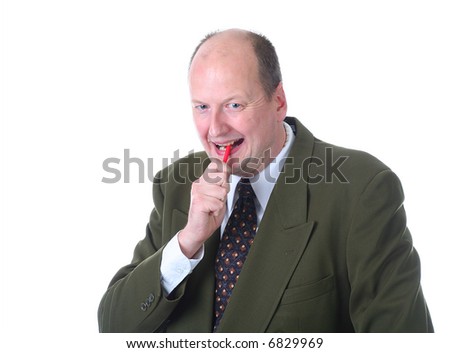 Chewing A Pen