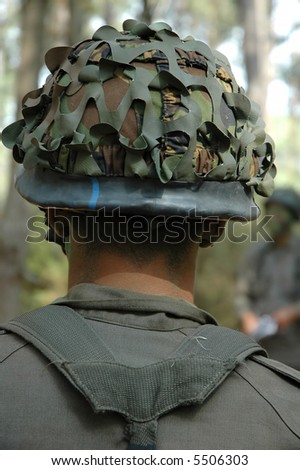 military helmet close up