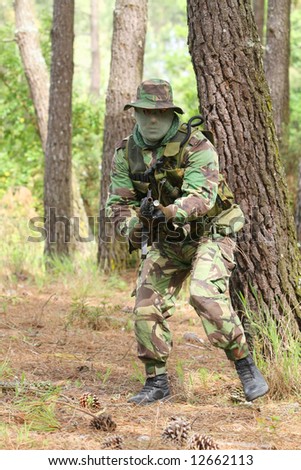 Military training combat - forest/jungle environment