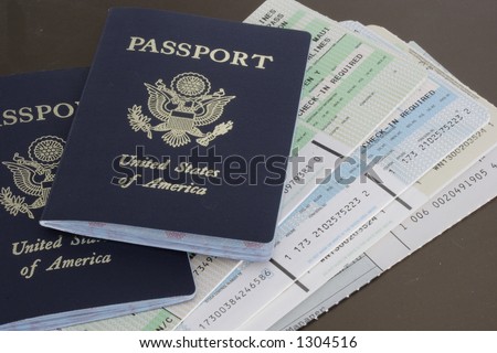 Airline tickets including passports