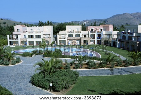 Hotel Rethymnon Crete view with swimming pool
