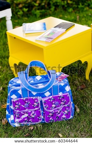 Back to school fashion showing bags and accessories