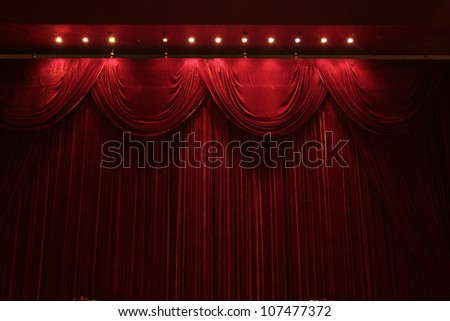 red velvet stage theater
