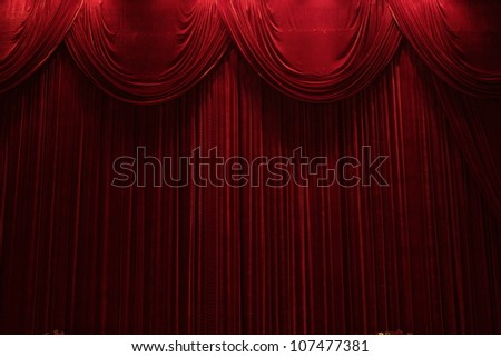 red velvet stage theater