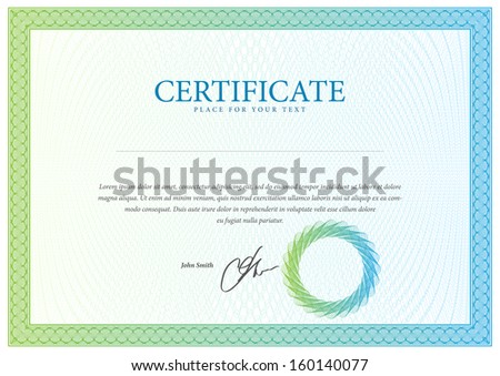 Certificate Vector pattern that is used in currency and diplomas Certificate Vector pattern that is used in currency and diplomas