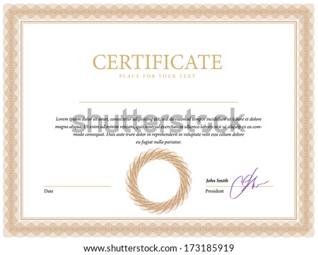 Template border diplomas certificate and currency Vector illustration Template border diplomas certificate and currency Vector illustration