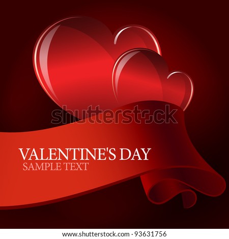stock vector Valentine 39s day or Wedding vector background with heart