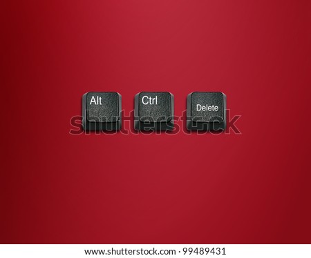 Word alt and control and delete Keyboard Keys, keyboard buttons with ideas.