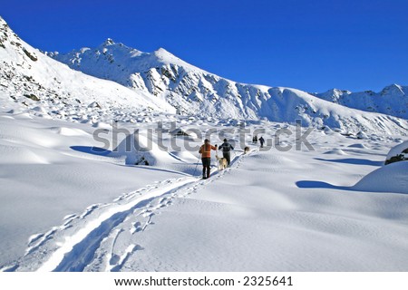 Back-country Skiing in Hatcher\'s Pass, Alaska