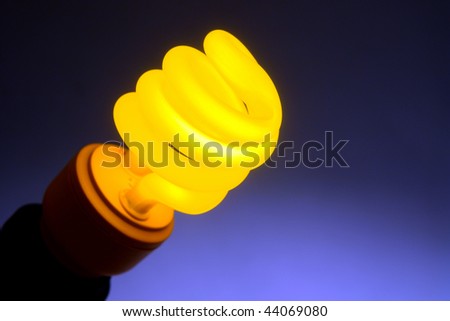 energy efficiency bulbs. color energy efficient CFL