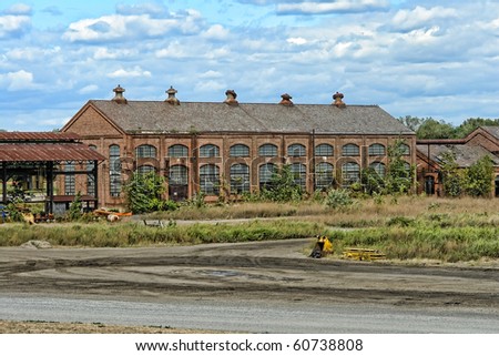 Abandoned old industrial factory brick building (US public property)