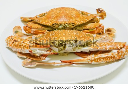 The steamed crab of Thai sea food