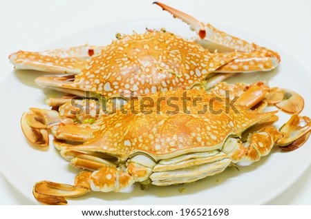 The steamed crab of Thai sea food