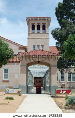 Entrance to a school.