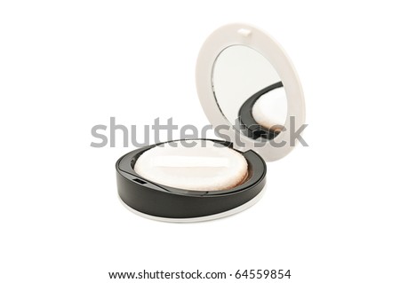 powder-box isolated on a white background
