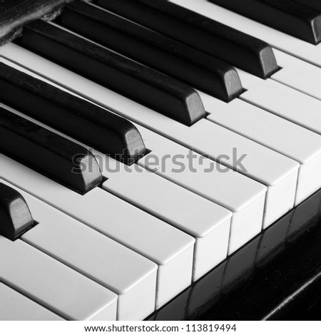 piano keys closeup monochrome piano keys closeup monochrome