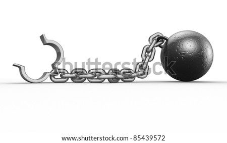 Catálogo de precios. Stock-photo-iron-ball-with-chain-and-shackle-d-render-illustration-85439572