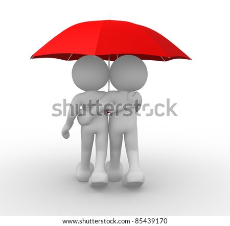 People Under Umbrella