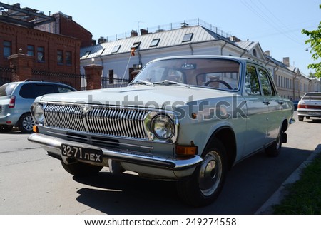 ST.PETERSBURG, RUSSIA - 25 MAY, 2012: Old soviet car GAZ-24 Volga.