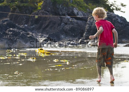 Boy And The Tidal Pool