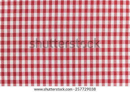 classic red and white checkered tablecloth textile