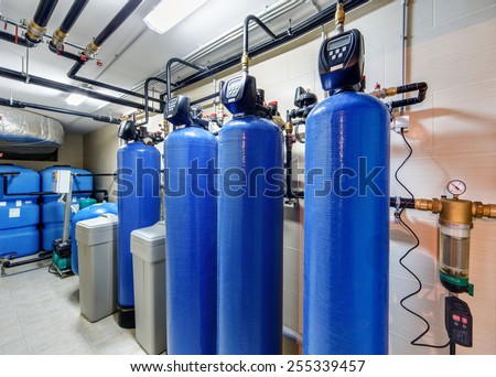 modern water treatment system for industrial boiler