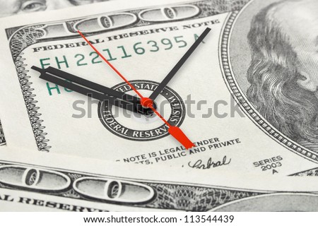 Time is money - business concept background