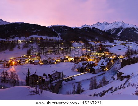 Mountains Ski Resort Solden Austria - Nature And Architecture Background