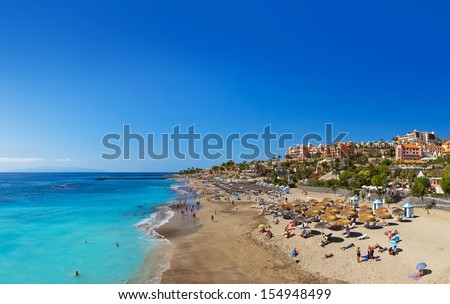Beach Las Americas In Tenerife Island - Canary Spain