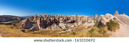 Panorama of Cappadocia Turkey - nature background