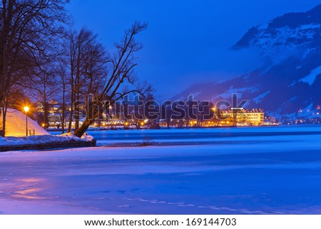 Mountains ski resort Zell am See Austria - nature and architecture background