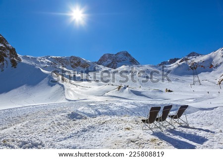 Mountains ski resort Innsbruck Austria - nature and sport background