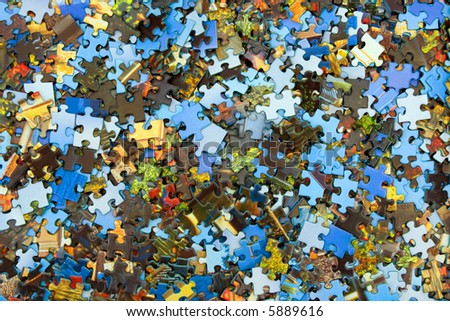 Pieces of puzzle, abstract background