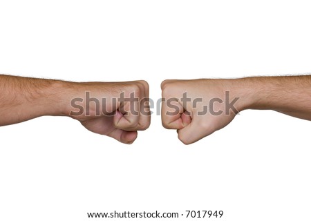 Two Fists Isolated On White Background Stock Photo 7017949 Shutterstock