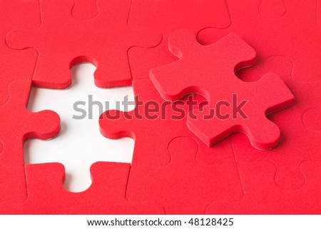 Pieces of puzzle - abstract background