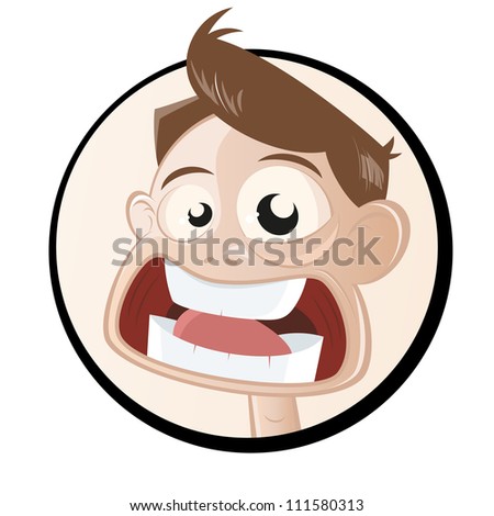 Terrified Face Cartoon