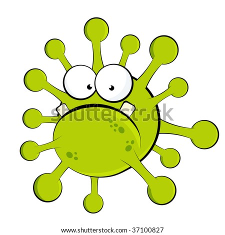 funny cartoon bacteria