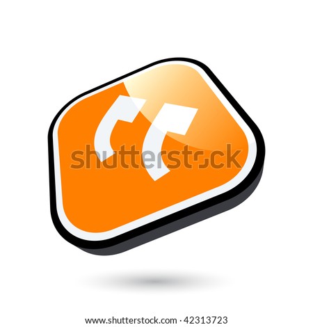 stock vector : modern quote sign