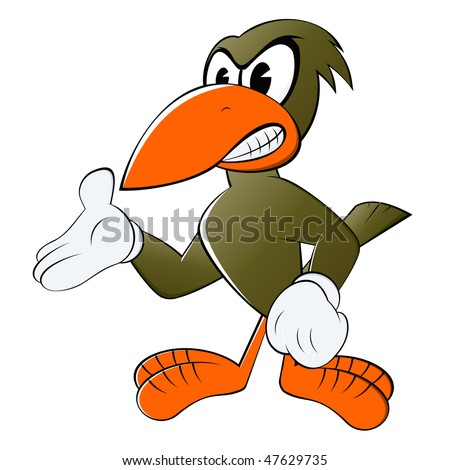 Cartoon Birds on Funny Cartoon Bird Stock Vector 47629735   Shutterstock