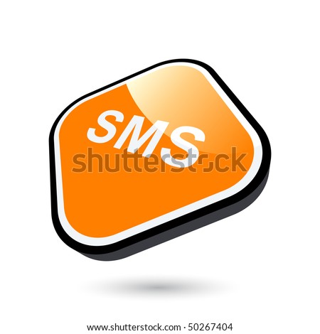 stock vector : modern sms  sign