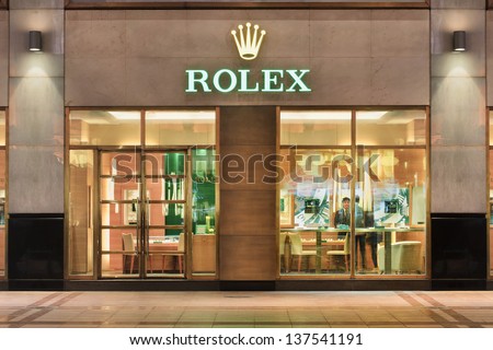 Beijing-April 14. Rolex Outlet Beijing. Rolex Is The Largest Single Luxury Watch Brand, Rolex Makes 800,000 Watches Per Year, And They Sell Every Luxury Watch They Make. Beijing, April 14, 2013.