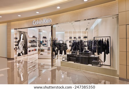 SHANGHAI-DEC. 8, 2014. Calvin Klein outlet. China expect to be the world top luxury-goods market within five years and will be also Calvin Klein\'s fast-growing market this year, CEO Tom Murry said.