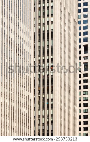 Surface massive skyscraper financial area