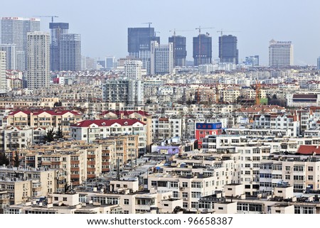 QINGDAO - FEB. 29: Cityscape on Feb. 29, 2012 in Qingdao. Qingdao is a major city with a population of over 8.715 million (2010 census) in eastern Shandong province, Eastern China.