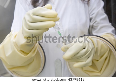 Laboratory assistant investigates a dangerous toxic substance